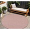 Homeroots 8' Rainbow Round Indoor Outdoor Area Rug 522523 - alternate 7