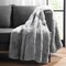 Arkwright Home Aston & Arden Luxe Mink Faux Fur Throw 50x70 Light Grey - 1 Blanket P-TH-FF-5070-LG - alternate 3
