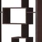 Homeroots 71" Cappuccino Wood Seven Tier Geometric Bookcase 285417 - alternate 5