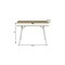 Homeroots 45" Oak and White Wood and Stainless Steel Computer Desk 723726 - alternate 7