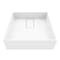 Vigo Bryant Modern White Matte Stone 15 in. L x 15 in. W x 5 in. H Square Vessel Bathroom Sink VG04021 - alternate 1