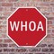Signmission Whoa, 6 Inch X 6 Inch, Plastic Sign OC-P-6-63 - alternate 6