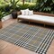 Homeroots 8' X 10' Black Gold And Ivory Plaid Washable Indoor Outdoor Area Rug 601455 - alternate 1