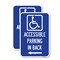 Signmission Accessible Parking on Left Arrow With Graphic, 12'' X 18'' 2 Signs, Heavy Gauge Aluminum, 2PK A-1218-2PACK-24356 - alternate 1