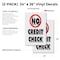 Signmission No Credit Check, Vinyl Decals Only 24 Inch x 36 Inch, Vinyl Decal, 2PK DSB-2436-2PACK-No Credit Check - alternate 2