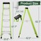 Wrightmaster 5.2 ft. Fiberglass Single-Sided Step Ladder, 10 ft. Reach, with Tool Holder 330 lb. Load Capacity ZOR-P426987 - alternate 7