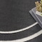 Homeroots 8' Black And Ivory Round Indoor Outdoor Area Rug 545492 - alternate 7