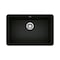 Blanco Precis SILGRANIT 27in Single Bowl Undermount Kitchen Sink - Coal Black 442930 - alternate 1