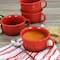 Crock-Pot Crock Pot Appleton 24oz Stoneware 4 Piece Soup Mug Set in Gradient Red 134056.01 - alternate 6