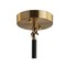 Jonathan Y Caleb 6-Light 28" Brass Cluster Pendant, Black/Brass Gold JYL9015A - alternate 9