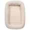 Slumber Pet Dog Bed, 17-3/4 in L, 11-3/4 in W, Bumper Style Pattern, Sherpa Cover, Natural ZW250 19 - alternate 1