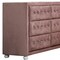Homeroots 40" Pink Solid and Manufactured Wood Six Drawer Double Dresser 486518 - alternate 5