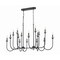 Z-Lite Allistair 16-Light Linear Chandelier, 30.75 in W, Matte Black 352-56L-MB - alternate 6