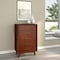 Homeroots 28" Walnut Solid Wood Five Drawer Chest 524124 - alternate 2