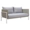 Homeroots 59" Gray Polypropylene Sofa 667662 - alternate 5