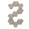 Apollo Tile Aureole 8.66 in. x 9.84 in. Matte Cloud Gray and Brown Porcelain Hexagon Wall and Floor Tile (8.07 sq ft/case) - 18 Sheets APLENC88CENA - alternate 10