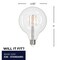 Bulbrite 60-Watt Equivalent Dimmable G40 Vintage Edison LED Light Bulb with Medium (E26) Base, 3000K, 2PK 862698 - alternate 3
