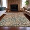 Homeroots 9' X 12' Beige And Copper Abstract Washable Indoor Outdoor Area Rug 631961 - alternate 8