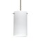 Besa Lighting Stilo 7 Stem Pendant, Chalk, Satin Nickel Finish, 1x40W Candelabra 1TT-4404KR-SN - alternate 1