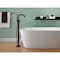 Delta Trinsic Single Handle Floor Mount Tub Filler Trim with Hand Shower T4759-RBFL - alternate 7