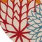 Homeroots 8' Ivory Green Blue Red And Orange Round Floral Indoor Outdoor Area Rug 546671 - alternate 6