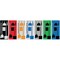 5S Supplies 5S Housekeeping Shadow Board Broom Station Version 12 - Gray Board / Orange Shadows  With Broom HSB-V12-GRAY/ORANGE-KIT - alternate 2