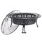 Homeroots 40in Black Steel Wood Burning Round Fire Pit 666302 - alternate 3