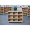 Beleduc By Playwell Palermo 1041mm Mid Shelf - 3 Columns, Tray-Ready, White/Oak HPL, Ages 3+, 828mm High 846038 - alternate 5