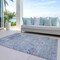 Homeroots 10' X 14' Sky Blue Purple And Gray Floral Washable Indoor Outdoor Area Rug 604101 - alternate 8