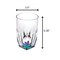 Homeroots Set of Four Clear and Rainbow Geometric Acrylic Highball Glasses 521173 - alternate 6
