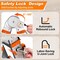 Wrightmaster 14 ft. Aluminum Multi-Position Ladder w/ Wheels and Stabilizer Bar, 330 lbs. Load Capacity, Orange ZOR-14FT-OR - alternate 4