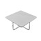Homeroots 35" Light Gray And Silver Metallic Wood And Stainless Steel Square Coffee Table 543859 - alternate 7