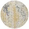 Homeroots 8' Gold And Ivory Round Abstract Washable Indoor Outdoor Area Rug 612613 - alternate 7