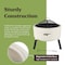 Pure Garden Outdoor Fire Pit 21 in Round Faux Concrete Firepit Wood Burning Fire Pit w/ Accessories 50-LG1477 - alternate 9