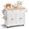 Vevor 35.4" Rolling Kitchen Island Cart with Storage Drawer & Rack SR191276 - alternate 1