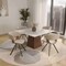 Leisuremod Wooden Dining Chair Modern style Nymia Collection Walnut Color in Light Brown NCWN-22LBR - alternate 9