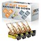 Jrex Safety 4PK HD Ratchet Straps with Flat Hooks, Yellow 2 in x 15 ft Tie Downs RTD215-JR-FH-4PK - alternate 1