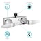 Dura Faucet Used For Shower 2 Valve Single Piece Wall Mount Washerless Cartridge Valve DF-SA100LH-CP - alternate 3