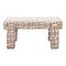 Homeroots 40in Fabric and Plastic Upholstered Bench 668852 - alternate 1