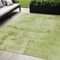 Homeroots 5' X 8' Lime Green And Ivory Abstract Washable Indoor Outdoor Area Rug 602714 - alternate 1