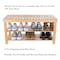 Lavish Home 2-Tier Shoe Storage Rack Bamboo Bench with Seat and Bottom Shelf for Footwear Organization 83-59 - alternate 5