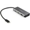 Startech.Com PORTABLE 4 PORT USB C HUB - USB TYPE-C/THUNDERBOLT 3 TO 2X USB-C AND 2X USB-A AD HB31C2A2CB - alternate 1