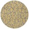 Homeroots 8' Gold And Gray Round Geometric Washable Indoor Outdoor Area Rug 599192 - alternate 6