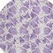 Homeroots 8' Lilac And Ivory Round Abstract Washable Indoor Outdoor Area Rug 614175 - alternate 6
