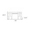 Homeroots 55" White Writing Desk With Four Drawers 402071 - alternate 6