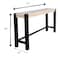 Whitewood Industries Rectangular Fixed Top Tables, 72 in W, 36 in L, 16 in H, Parawood, Unfinished/Black K-1672-36-S2002-4 - alternate 4