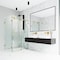 Vigo 34 in. L x 46 in. W x 74 in. H Frameless Sliding Rectangle Shower Enclosure in Matte Gold VG6051MGCL48 - alternate 5