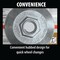 Makita INOX Grinding Wheel, 36 Grit, Type 27, 4-1/2in Dia x 1/4inT x 5/8-11in Cntr Hole Dia-25/Pk A-95984-25 - alternate 6