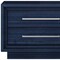 Homeroots 21" Sapphire Blue Wood Two Drawer Nightstand 719565 - alternate 6