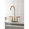 Kingston Brass Double-Handle 4" Centerset Bar Faucet, Polished Brass KB8492CKL - alternate 6